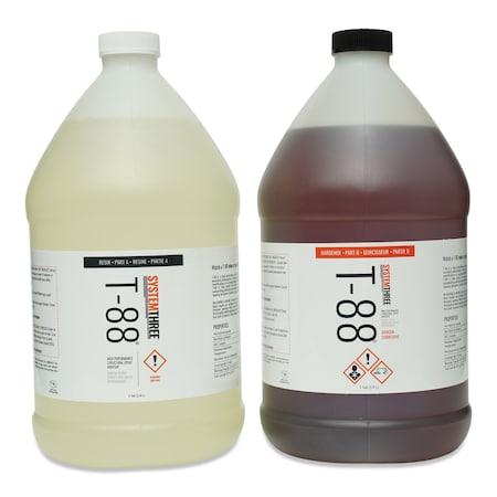 System Three Resins T-88 Epoxy Adhesive, 2 Gallon Kit 1100K50